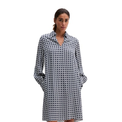 Robe imprimée coupe classique en twill de viscose de qualité supérieure MARC O'POLO