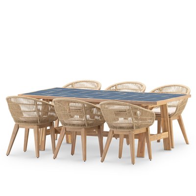 Salon de jardin, 6 chaises, BISBAL & PROVENZA DEFORA HOME