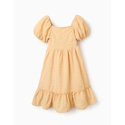 Robe Paysanne en Tissu Dobby ZIPPY