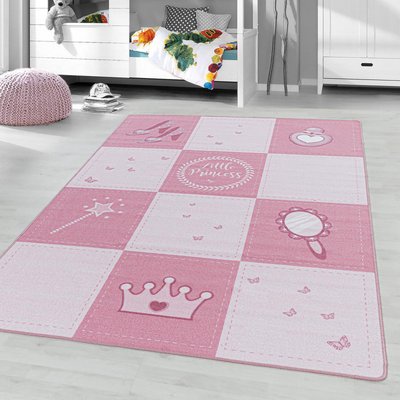 Tapis enfant Lavable 30° ROSEKA UN AMOUR DE TAPIS