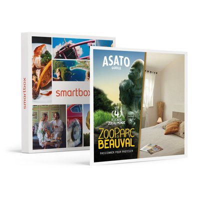 Séjour en famille au ZooParc de Beauval en 2025 : 2 journées et 1 nuit à proximité pour 3 personnes- SMARTBOX - Coffret Cadeau Multi-thèmes SMARTBOX
