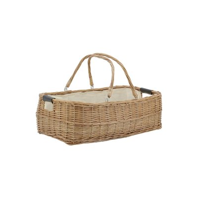 Grand panier rectangulaire en osier et coton AUBRY GASPARD