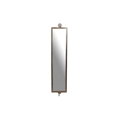 Miroir rectangulaire pivotant en métal doré vieilli H106 - HERCULE AMADEUS