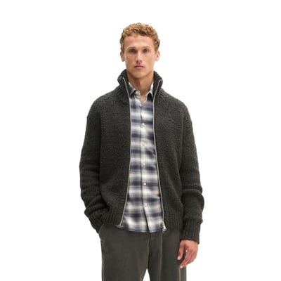 Cardigan oversize en maille bouclée en mélange de laine vierge douce MARC O'POLO