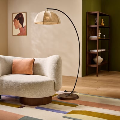 MADE.COM Benny Arching Floor Lamp MADE