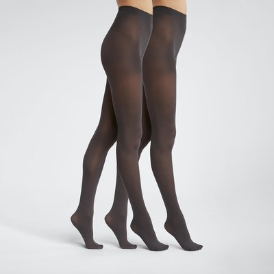 2 paires  collants opaques Velouté 40 deniers DIM