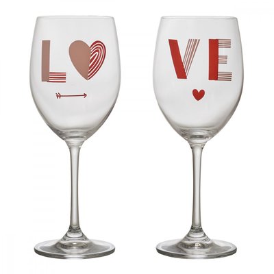 Lot de deux verres love LA CHAISE LONGUE