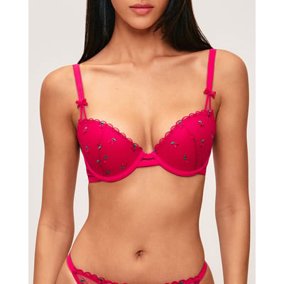 Soutien-gorge ampliforme à motif cerise CHERRYPICANTIZ UNDIZ