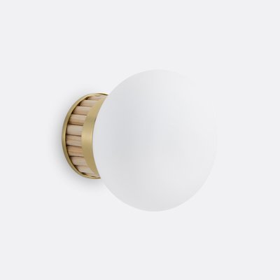 Applique laiton, bambou et verre opaline, Dolce LA REDOUTE INTERIEURS
