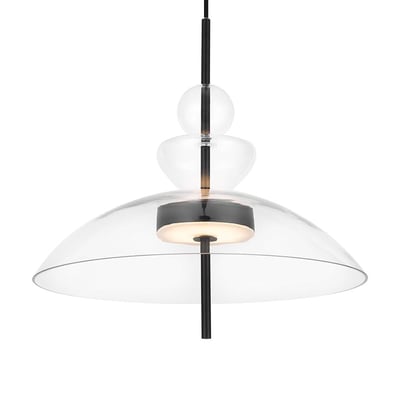 Suspension design en verre forme dôme NORA PIER IMPORT