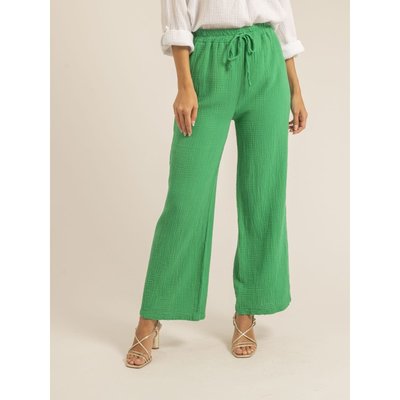 Pantalon Fluide Gaze De Coton Ebertine DONA LISA