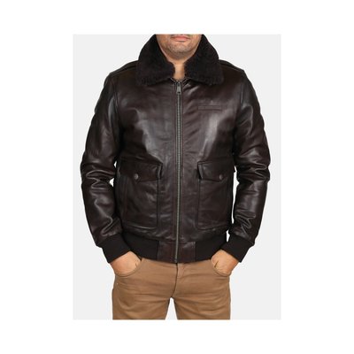 BLOUSON   EN CUIR PATTON ARGUS REDSKINS
