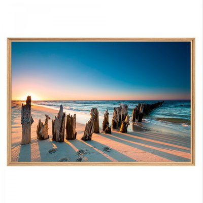 Tableau Mural Mat Encadré Sunset Shot PLAGE CEANOTHE