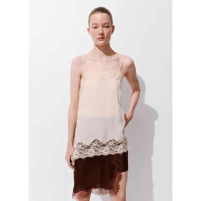 Jupe lingerie en dentelle MANGO