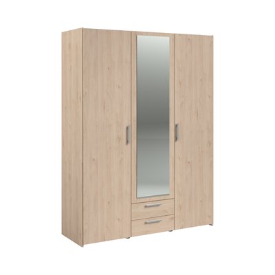 Armoire 3 portes 1 miroir 2 tiroirs - PAULINE CAMIF