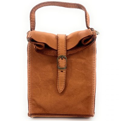 Mini-sac pochette bandoulière cuir vintage italien OHM OH MY BAG