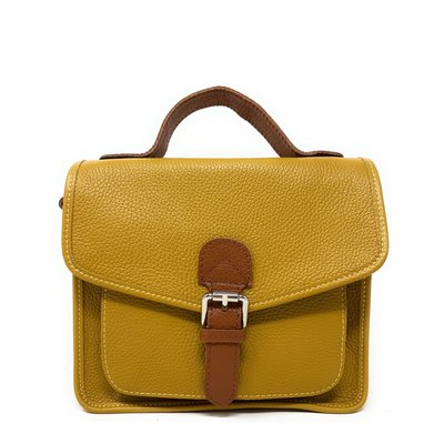 Sac bandoulière cartable en cuir grainé CALVI OH MY BAG