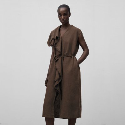 Robe à volant effiloché ADOLFO DOMINGUEZ
