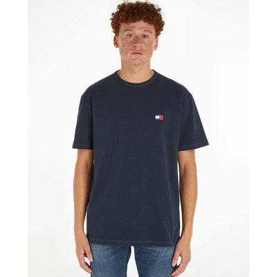 Recht T-shirt met badge logo TOMMY JEANS