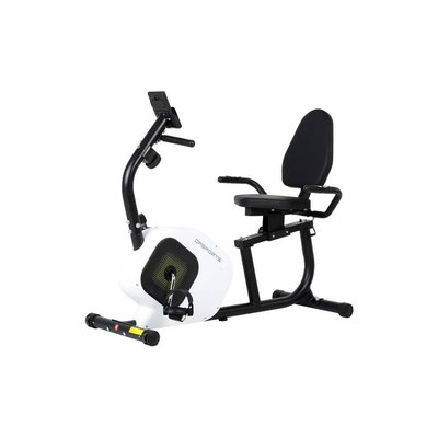 Vélo d'appartement semi-allongé 8 niveaux de résistance Saturne JARDINDECO