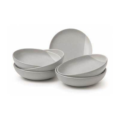 Lot de 6 assiettes creuses, TERRE DE SIENNE ARTIME