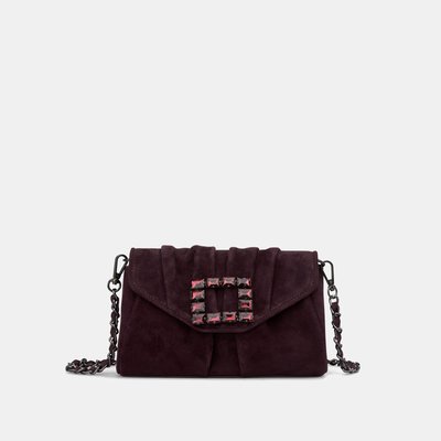 Sacoche en cuir avec fermoir bijou ALMA EN PENA