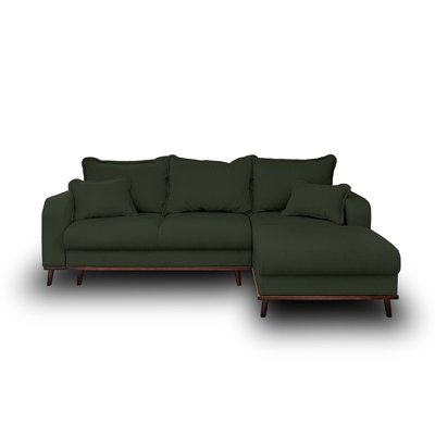 Canapé d'Angle Convertible en Velours côtelé 4 places - ALBANE LISA DESIGN