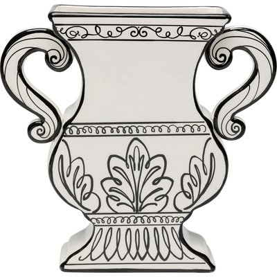 Vase Favola amphore blanc et noir KARE DESIGN