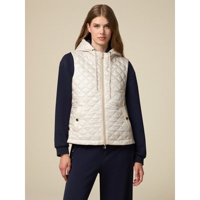 Veste légère matelassée en 100 % polyamide avec motif en losange et fermeture à glissière en métal. OLTRE