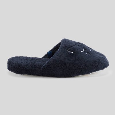 Mules doudou broderie chat MONOPRIX