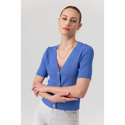 Cardigan vibrant à manches courtes SALOME ARTLOVE