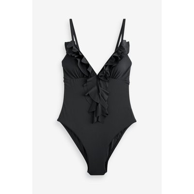 Maillot de bain effet gainant à volants NEXT