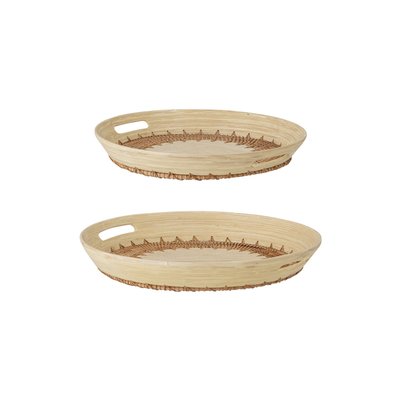 Plateaux en bambou rond Lany BLOOMINGVILLE