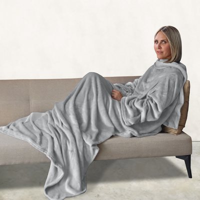 Plaid intégral avec manches adulte flanelle VIVEZEN