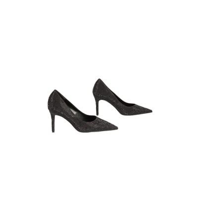 Escarpin satin strass MORGAN