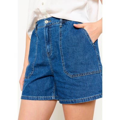 Short taille haute en denim LOLALIZA