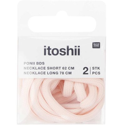 Itoshii pack 2 cordons 2 tailles rose RICO DESIGN