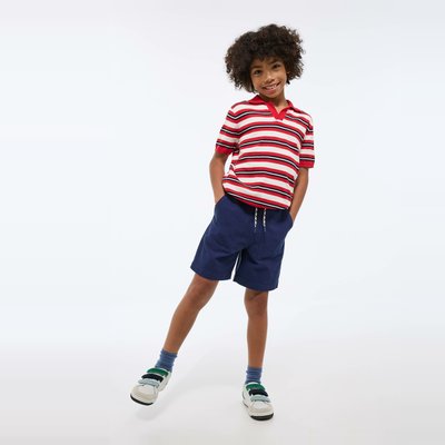 Short surteint uni en coton MONOPRIX