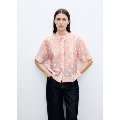 Chemise en lyocell broderie à fleurs MANGO