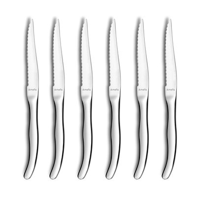 Coffret 6 couteaux steak - VIRGULE AMEFA