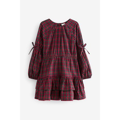 Robe aux carreaux écossais manches longues NEXT