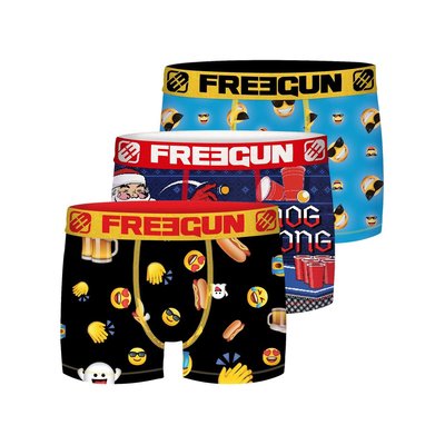 Lot de 3 Boxers Surprise microfibre FREEGUN