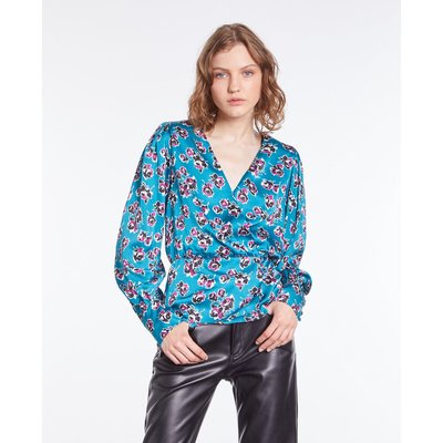 Blouse satinée, motif floral THE KOOPLES