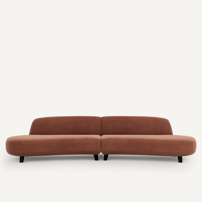 Divano 6P velluto, Rosebury design E.Gallina AM.PM