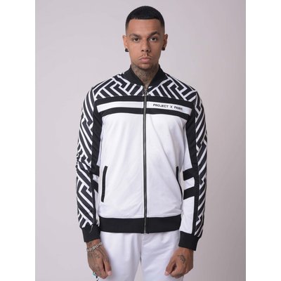 Veste col teddy imprimé graphique PROJECT X