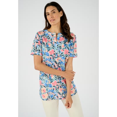 Tunique maille crêpe stretch fleurie DAMART