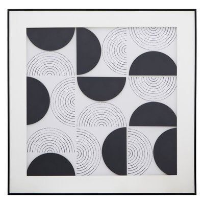 80cm Black & White Abstract Wall Art SO'HOME