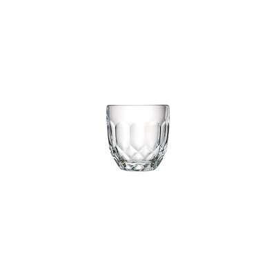 Lot de 6 verres à eau facettes, TROQUET LA ROCHERE