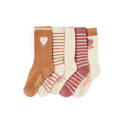Lot 5 paires de chaussettes coeur VERTBAUDET