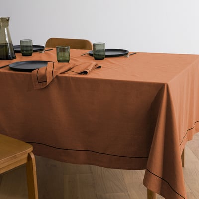 Métis Bourdon Washed Cotton Linen Tablecloth LA REDOUTE INTERIEURS
